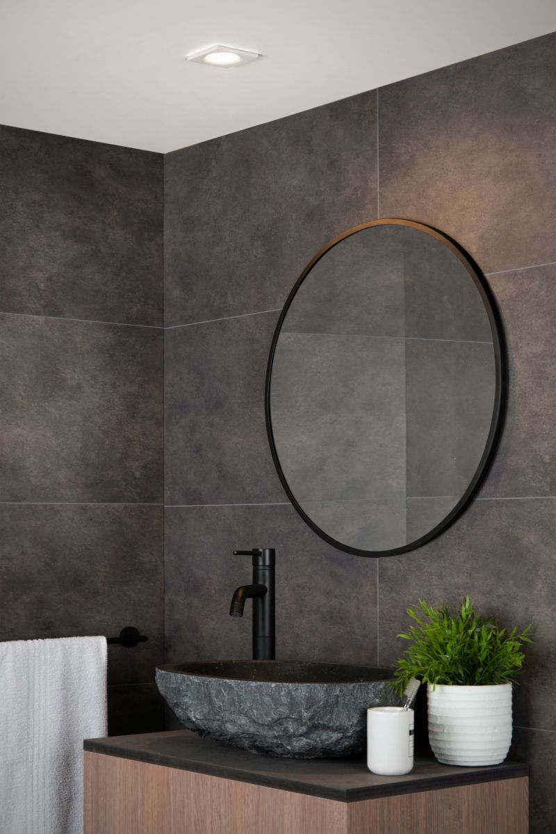 Lucide ZIVA - Zápustné bodové svietidlo Kúpeľňa - 1xGU10 - IP44 - Biela